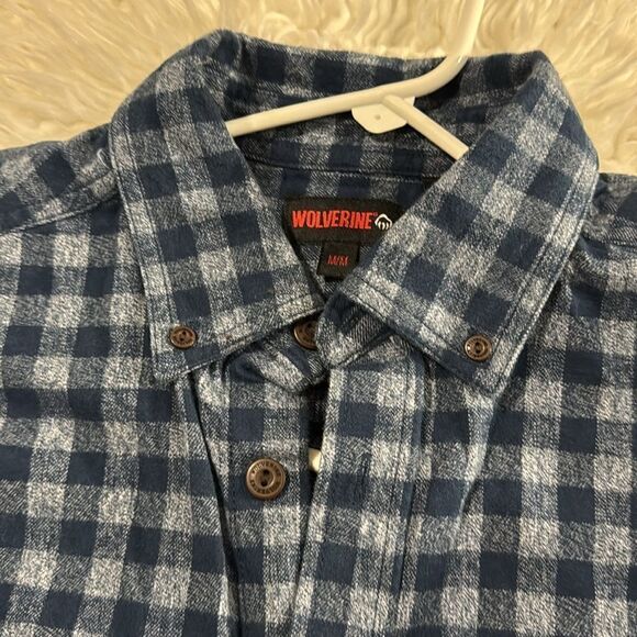 WOLVERINE PLAID PRINT SHIRT SIZE M - Picture 9 of 10